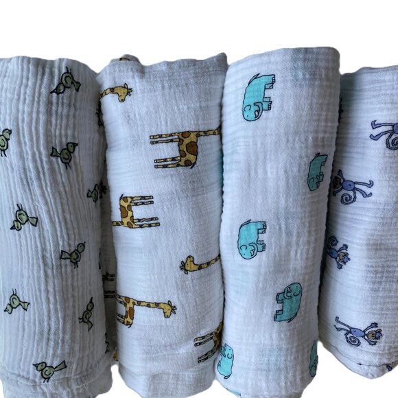 aden + anais Zooaroo S/4 Swaddle Set - Picture 2 of 4